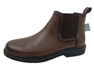 Botas Chelsea Dlords Grant Marrón de Cuero Genuino, Altura al Tobillo, Punta Redonda, Sin Cordones, Suela Exterior de TPR, Entresuela Acolchada de Piel de Oveja, Cómodas y Suaves - Product Image 5