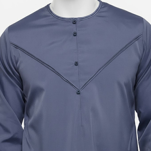 Vente en gros de thobes de style traditionnel pour hommes, thobes décontractées sur mesure pour hommes musulmans, vêtements islamiques pour la prière avec un design spécial - Product Image 6