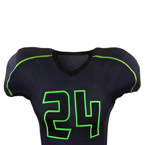 Uniforme de Fútbol Americano Personalizado de Primera Calidad, Tallas Grandes, Colores Personalizados, Conjuntos Personalizados, Manga Corta, Transpirable, de Secado Rápido - Product Image 4
