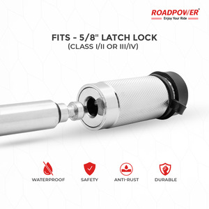 ROADPOWER (RP-HT-LOCK) 5/8-Inch Hitch Lock <b>Pin</b> Anti-Theft, Fits Class III-V Heavy Duty Chrome Plated Steel Weather Resistant Cap - Product Image 3