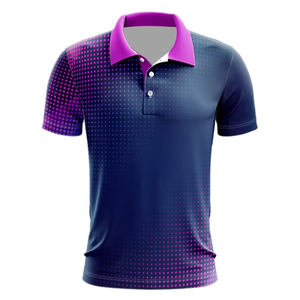 Chemise formelle pour homme en polyester à séchage rapide, tissu respirant et anti-transpiration, impression numérique personnalisée 2024 - Product Image 4