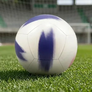 Balón de fútbol para adultos, de cuero, tamaño 5, rebote consistente para entrenamiento, partidos de liga, práctica de club, venta al por mayor. - Product Image 4