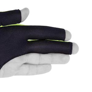 Guantes de billar ligeros con cierre de velcro en venta, tela de spandex de primera calidad, diseño personalizado, guantes de snooker de 3 dedos - Product Image 6