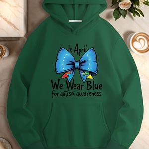 We wear Blue para autismo sudaderas casuales de mujer - Product Image 1