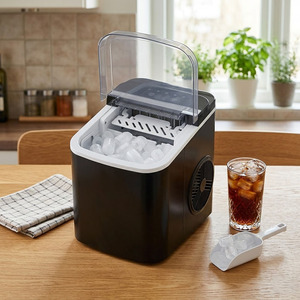 Machine à glaçons électrique portable en plastique Sudex, petite machine à glaçons de comptoir, mini-machine à glaçons pour la maison et l'hôtel - Product Image 4