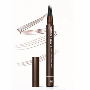 Crayon à sourcils imperméable à pointe fourchue, liquide fin professionnel longue durée avec brosse douce - Product Image 6