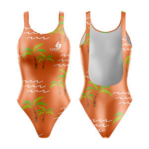 Trajes de Baño de una Pieza con Diseños Impresos Personalizados, OEM ODM, Ecológicos, Transpirables, Antibacterianos, Resistentes al Viento, con Cuello Redondo - Product Image 1