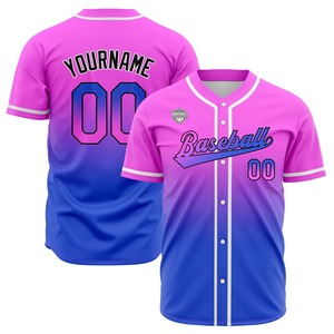 Maillot de baseball personnalisé, sublimation, tenue d'équipe, col en V, logo personnalisé, nom, numéro, fournisseur USA - Product Image 1