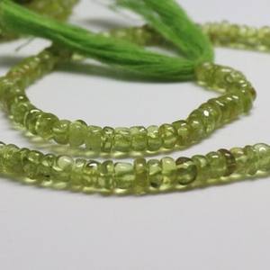Cuentas Redondas Lisas de Peridoto Natural AAA de 4-4.5MM, Cuentas Sueltas de Peridoto, Cuentas de Piedras Preciosas, Cuentas Redondas Lisas para la Fabricación de Joyas - Product Image 3