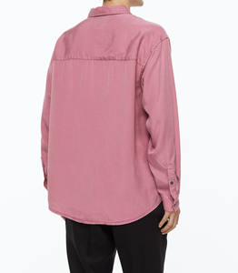 Chemise décontractée en coton respirant tricoté pour homme, style classique à manches longues avec poches et boutons, idéale pour le travail – Meilleur prix - Product Image 3