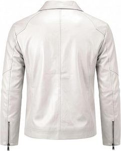 Chaqueta de Cuero para Hombre, Chaqueta de Invierno de Cuero Genuino de Primera Calidad, Personalizada - Product Image 2