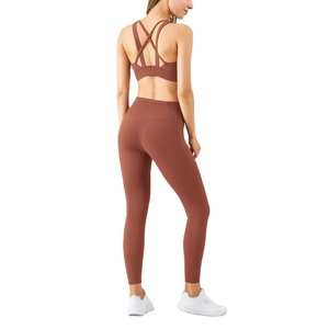 Ropa deportiva impermeable sin costuras de talla grande para mujer, conjunto de Yoga, 2 piezas, cintura alta, entrenamiento, gimnasio, ropa deportiva, 100% poliéster - Product Image 4