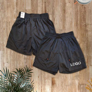 Shorts de Playa para Hombre, Sólidos, con Forro de Malla, Elásticos en 4 Direcciones, Transpirables, de Secado Rápido, Ropa Deportiva, Traje de Baño, Venta al Por Mayor de Fábrica - Product Image 4