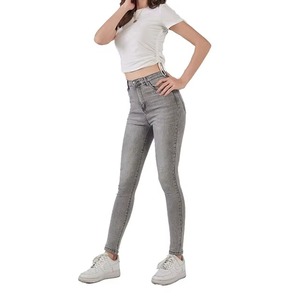 Prix de gros : Jean crayon respirant pour femme, pantalon décontracté en coton ample, style hip-hop, automne-hiver - Product Image 1