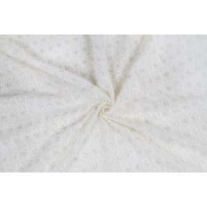 Tissu en Georgette Brodé de Paillettes - Teintable pour Motifs Floraux Blanc Cassé, Uni, 44 Pouces de Large, Accents de Paillettes Dorées - Product Image 4