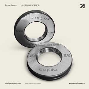 NPSM Thread <b>Gauge</b>/NPSL Thread <b>Gauge</b>/NPSF Thread <b>Gauge</b>/NH Thread <b>Gauge</b> Plug <b>Gauge</b> GO NOGO 1/8"- 6" OHNS Steel ISO NABL calibrated - Product Image 4