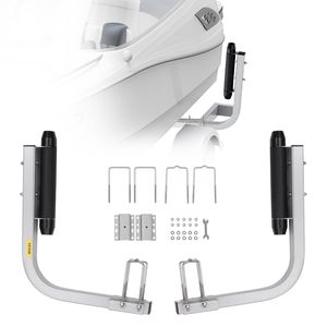 Set di Guide per Rimorchio Marino in Acciaio Resistente Antiruggine, Coppia di Pali Regolabili da 20,5 Pollici per Traino di Barche e Pesca - Product Image 1