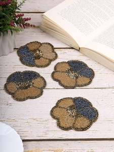 Posavasos Bordado con Cuentas de Diseño Personalizado, 5 mm de Grosor, Duradero, Estilo Bohemio, Decoración para Mesa de Hogar, para Fiestas, con Color Personalizable - Product Image 2