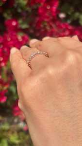 Anillo de Eternidad de Oro Blanco de 14k de Lujo, con Diamante Cultivado en Laboratorio de 1ct, Claridad VVS2, Chapado en Oro, para Mujer, Certificado IGI, Superventas - Product Image 2