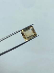 พลอยซิทรินธรรมชาติทรงบาแกตต์สีเหลืองอ่อนสำหรับทำเครื่องประดับ - Product Image 2