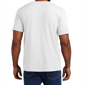 100% Cotton Men's Regular Fit O-Neck Short Sleeve Breathable Quick Dry Printed <b>White</b> Custom <b>Plain</b> T-Shirt Wholesale OEM - Product Image 4
