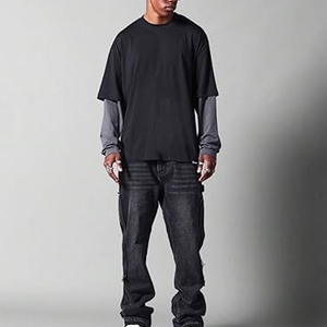 เสื้อยืดออกกำลังกายสองชั้น เนื้อผ้านุ่มสบาย ทันสมัย สำหรับผู้ชายและผู้หญิง ใส่ลำลอง ใส่เล่นกีฬา ใส่เที่ยวกลางแจ้ง ใส่ได้ทุกวัน - Product Image 4