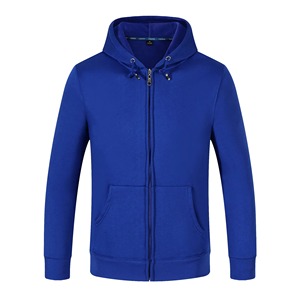 เสื้อฮู้ดดี้คุณภาพสูง เนื้อผ้าคอตตอน 100% หนานุ่ม สำหรับผู้ชาย สกรีนโลโก้ได้ตามต้องการ ซิปยาวเต็มตัว ผ้าเฟรนช์เทอร์รี่ ฟลีซ พูลโอเวอร์ เสื้อฮู้ดดี้หนา - Product Image 5