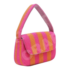 Bolsos de Hombro de Lujo Bordados a Mano con Cuentas Personalizadas Color Naranja de CRYSTAL CRAFT, Bolsos de Mano para Fiestas Nocturnas - Product Image 1