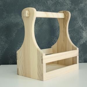 Nuevo Estilo, Caja de Almacenamiento de Botellas de Vino de Madera Hecha a Mano, Estilo Vintage, Madera Quemada, Estante para Vajilla, Cerveza y Refrescos - Product Image 6