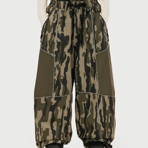 Customized Baggy Ski Pants Winter Breathable Waterproof Windproof Skiwear for Adults Plus Size Skating & Snow Sports Pants - Product Image 1