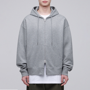 Oversized <b>full</b> <b>zip</b> <b>hoodie</b> Lightweight winter <b>hoodie</b> Hip hop street style Drop shoulder zipper <b>hoodie</b> - Product Image 3