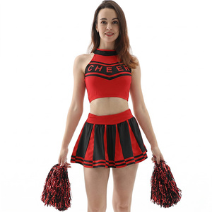 Fournisseur d'usine en gros d'uniformes de cheerleading blancs et bleus pour femmes et jeunes filles adultes - Product Image 2