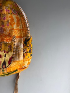 Sac à dos bohème en coton patchwork avec plusieurs poches, fermeture éclair, unisexe, bretelles courbées, cadeau pour elle - Product Image 4