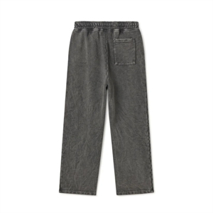 Custom Men's Lightweight 100% Cotton Loose <b>Flared</b> <b>Sweatpants</b> Solid Color Joggers Logo Print Mid Waist Casual Style Bootcut - Product Image 2