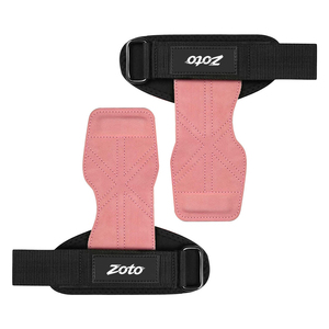 Agarraderas de Cuero Personalizadas para Levantamiento de Pesas con Soporte para Muñeca, Almohadillas de Agarre para Gimnasio y Powerlifting, Venta al Por Mayor - Product Image 2