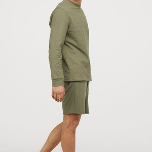 Shorts cargo en toile pour homme, coupe ample, respirants, écologiques, avec ceinture élastique confortable, style streetwear, multi-poches, pour la gym et la course à pied - Product Image 4