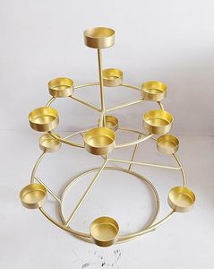 Porte-bougies tealight pour la décoration de la maison, porte-bougies décoratif en métal pour centre de table, décoration de mariage - Product Image 3