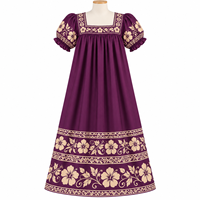 Robe Mumu à imprimé floral hawaïen pour femmes grandes tailles, personnalisable, écologique, lavable, respirante, taille naturelle