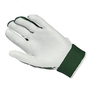 QASWA SPORTS Leather Palm Green Digital Camo Spandex Back High Visibility Elastic <b>Wrist</b> <b>Strap</b> VELCRO Closure Batting Glove - Product Image 4
