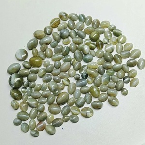 Natural <b>Cat</b> Eye Cabochon Loose Stones for Jewelry Making Low MOQ Bulk Chrysoberyl <b>Cat</b>’s Eye Gemstone Mixed Size Polished Stone, - Product Image 2