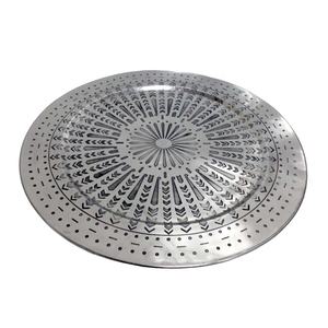 แผ่นเหล็กชาร์จขนาดใหญ่สีเทาแบบโบราณทำจากนิกเกิลสำหรับภาชนะรับประทานอาหารอุปกรณ์ตกแต่งโต๊ะสินค้าจำนวนมากออกแบบได้ตามต้องการ - Product Image 1