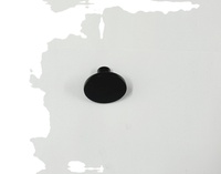 Poignée de meuble moderne esthétique noire de haute qualité, en alliage de zinc, durable et antidérapante pour tiroir, commode, armoire, penderie