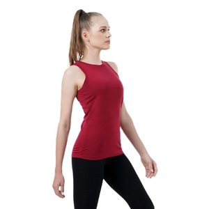 Chaleco Deportivo Transpirable Sin Mangas, Personalizado, Mezcla de Poliéster y Algodón, para Mujer, OEM, Venta Caliente, Proveedor de Fábrica - Product Image 2