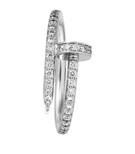 High Standard Quality 14k Gold Made Fancy Nail Design <b>Adjustable</b> <b>Rings</b> Comes With Brilliant Round Cut Moissanite Diamonds - Product Image 5