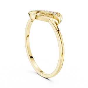 แหวนเพชรทองคำขาวเพาะเลี้ยงแบบขายส่ง 10K 14K 18K แหวนลายฉลุแบบอินฟินิตี้ไขว้กัน แหวนผู้หญิง เครื่องประดับชั้นดี รับผลิตแบบ OEM ODM - Product Image 2