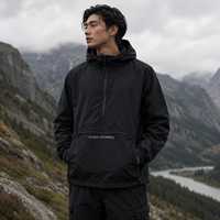 Blouson de moto à capuche pour homme, tendance, léger, écologique, respirant, imperméable, coupe-vent, chaud, vêtement d'extérieur décontracté pour le printemps