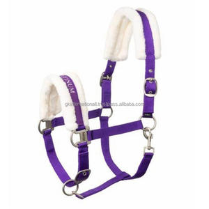 Licou en sangle de nylon avec clip réglable en alliage de zinc Style de selle australien rembourré accessoires de course de chevaux équestres - Product Image 6