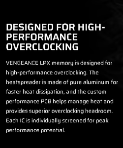 Kit de mémoire c-COR-SAIR VENGEANCE LPX 16 Go (2 x 8 Go) DDR4 DRAM 3600 MHz C18 - Noir - Product Image 5