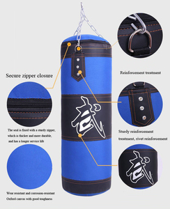 Sac de frappe de boxe de qualité commerciale, équipement d'entraînement en cuir robuste, fournisseur OEM ODM, usine - Product Image 5
