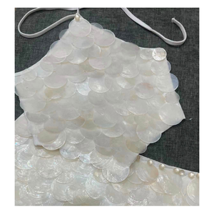 Natural Capiz <b>Shell</b> Disc Double Hole Handmade Luxury Modern White Iridescent Pendant Hanging <b>Ornament</b> Home Decor Craft Gift - Product Image 3